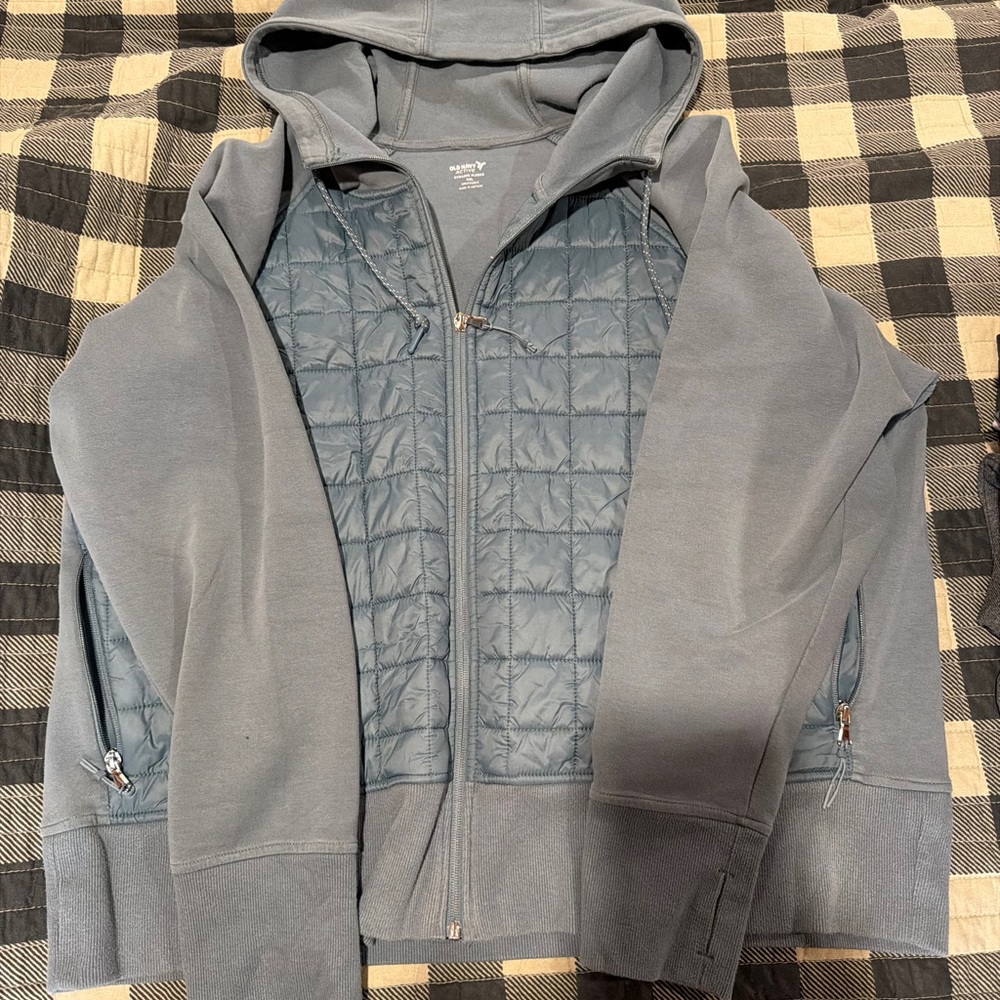 Old Navy Active Gray Fleece Hoodie